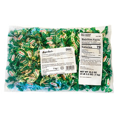 “Menta” Mint Hard Candy Bulk Bag, Individually Wrapped Italian Sweets