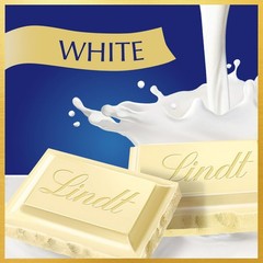 Lindt Classic White Chocolate Candy Bar 4.4 oz 2 Pack Premium Chocolate
