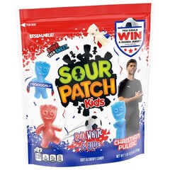 Soft & Chewy Red, White & Blue Gummy Candy – SOUR PATCH KIDS, 1.8 lb Bulk Treats