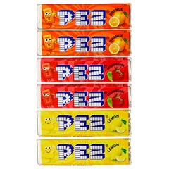 Pez Candy Refill 6 Rolls Fruit Flavors 0.29 Ounce (Pack of 6)