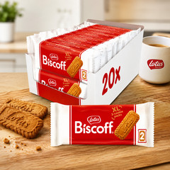 Original Lotus Biscoff Cookies 17.6oz Dispenser Pack – 20 x 2 XL Biscuits