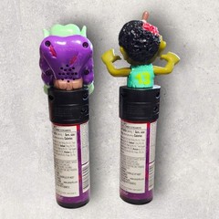 Lot 2 Halloween 2016 Zombie Screamers Candy Tubes Vampire Light Up Sound NIP