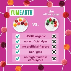 YumEarth Organic Vitamin C Pops Variety Pack, 40 Count (Pack of 1), Assorted