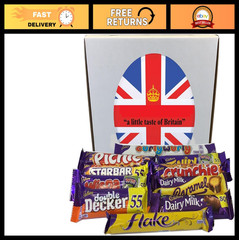 Delicious Chocolate Selection Box – 10 Full Size British Bars, Imported Treats