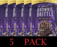 5x Sheila G’s Brownie Brittle DARK CHOCLATE SEA SALT Cookie Thins 5 oz – 5 PACK