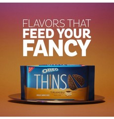 2 PK – Nabisco Oreo Thins Tiramisu Chocolate Creme Sandwich Cookies 11.78oz