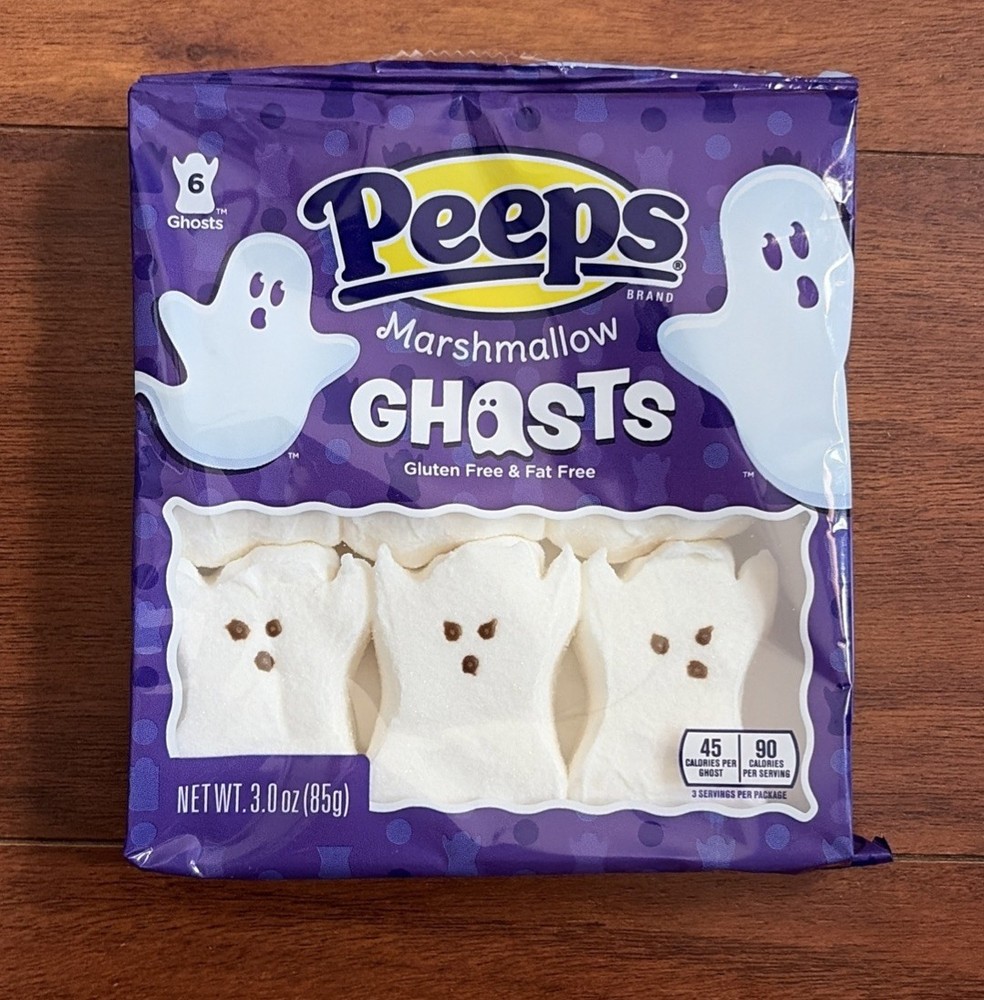 PEEPS White Marshmallow Ghost, 6 Ct