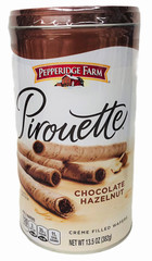 Pepperidge Farm Chocolate Hazelnut Pirouette Creme Filled Wafers Cookies 13.5 oz
