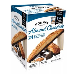 Nonni’s Almond Chocolate Biscotti, 1.3 Ounce (Pack of 24)