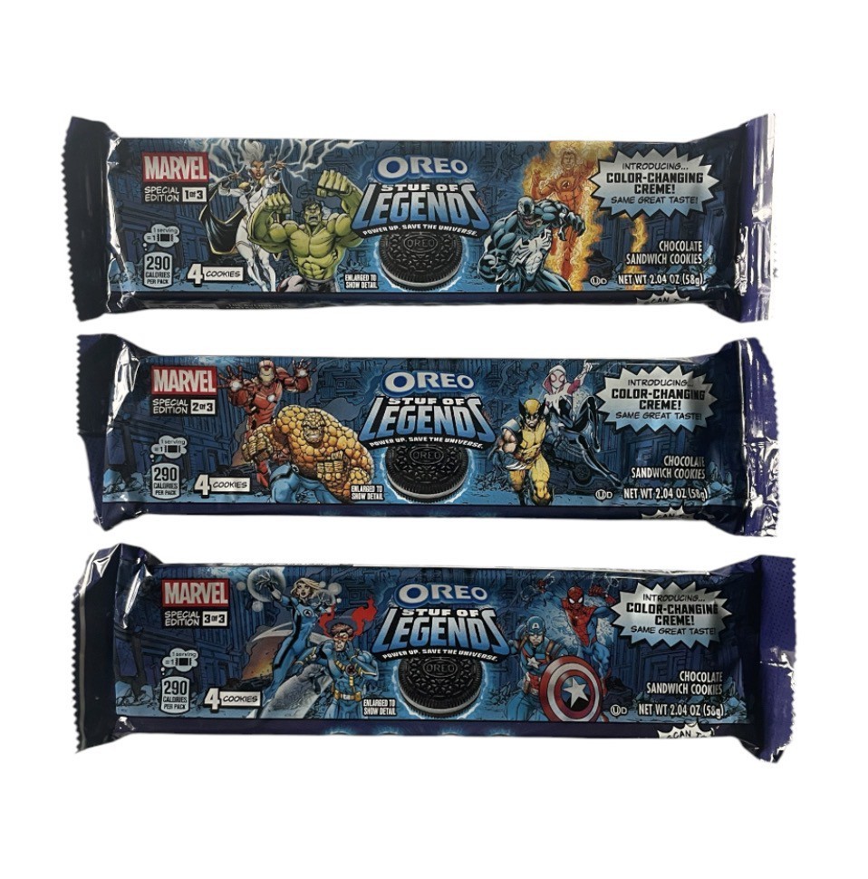 OREO COOKIES Marvel Stuf of Legends Special Edition Series 1-3