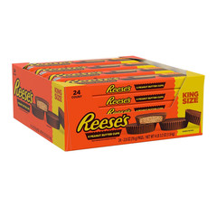 Milk Chocolate King Size Peanut Butter Cups, Candy Packs, 2.8 Oz (24 Count)