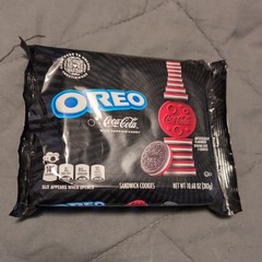 Limited Edition Oreo Coca Cola Flavor Cookies with Popping Candy 10.68oz Expired