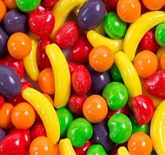 WONKA CANDY FRUIT SHAPE & FLAVORS-BULK VALUE BAG PICK YOUR CRAVING NOW!!!!