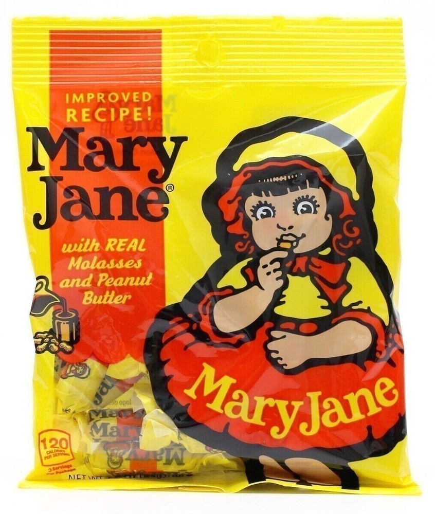 2X Bags Mary Jane Peanut Butter & Molasses Candy 3.0 oz!