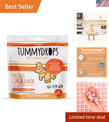 Ginger Tummydrops Organic Gluten Free Digestive Health Drops 33pcs