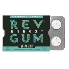 Sugar Free Spearmint Energy Gum – 6 Pack of 6 Pieces