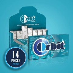 Orbit Wintermint Sugar Free Chewing Gum Travel Essentials – 3 Ct Pack