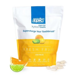 100% Xylitol Fresh Fruit Chewing Gum – Sugar Free, Aspartame Free Dental Gum …