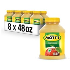 Applesauce, 48 Oz Jar (Pack Of 8), No Artificial Flavors, Good Source Of