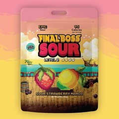 Final Boss Sour Candy Strawberry & Mango Level 2, Sour Tiktok Viral
