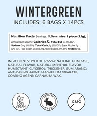 Sugar Free Natural Chewing Gum 6 Pack (84 Pieces) – Plastic Free, Xylitol Gum…