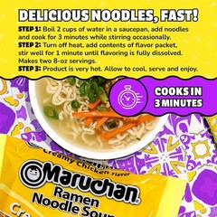 Instant Noodles Creamy Chicken Flavor 3 Ounce 24 Pack for Fast Satisfying Meals