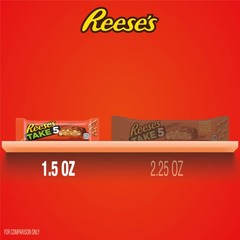 REESE’S TAKE 5 Pretzel, Peanut and Chocolate Candy Bars, 18 Count (Pack of 1)