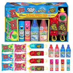 Candy Variety Pack 18 Count Assorted Lollipops Ring Pop Push Pop Baby Bottle Pop