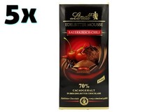 5x LINDT Sour Cherry & Chili fine dark mousse 🍫 70% cocoa chocolate ✈ TRACKED