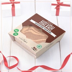 Eastanbul Halvah with Cocoa, 10.6oz, Halvah Marble, Turkish Halva, Tahini Halva