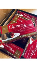 6 Boxes Queen Anne Milk Chocolate Covered Cordial Cherries Candy 10 Count Each