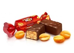 Roshen Nut Soft Chocolate Caramel with Peanuts Ukrainian Candy