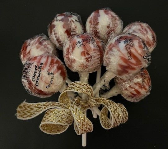 ORIGINAL GOURMET Lollipops/Suckers *CHERRY CHEESECAKE* FLAVOR- 8 COUNT