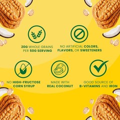 Steady Energy Coconut Breakfast Biscuits, 30 Packs