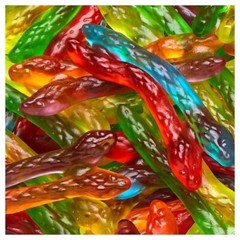 Twin Double Snakes Gummi Candy Sweet & Sour Flavors BULK CANDY- 1/2 POUND
