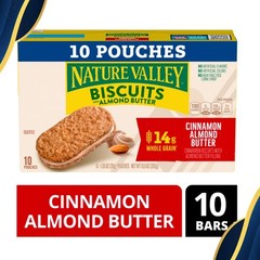 Nature Valley Biscuit Sandwiches, Cinnamon Almond Butter, 10 Bars, 13.5 oz