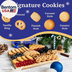 Danish Butter Cookies, Premium Assorted Cookies in a Gift Tin, Great for Sharing