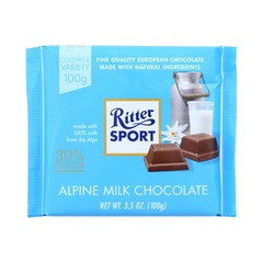 25x Original German Ritter Sport Alpine Milk Chocolate Bar 100g / 3.5oz
