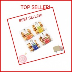 DIJAS Natural Foods, Crunchy Fat Free Biscotti Cookie, Variety Pack, All Natural