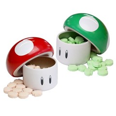 Super Mario Bros Sour Candy. (1) Collectible Tin. Sour Cherry or Green Shaped…
