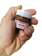 2 Nutella Mini Crystal Jar 1.05oz (30g) Made In Italy Hazelnut Spread With Cocoa