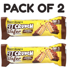 FITCRUNCH Wafer – Chocolate Peanut Butter – 9 Bars (1.59 oz Each) – Pack of 2