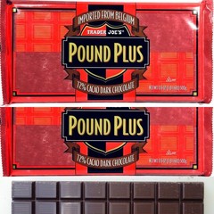 10 X Trader Joe’s Pound Belgium 72% Dark Chocolate Bars 17.6 oz/1 lb (TOTAL 10)