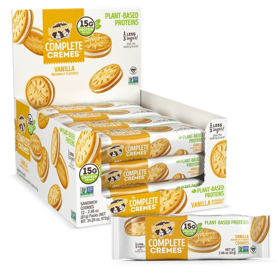 Lenny & Larry’s Complete Cremes Vanilla Sandwich Cookies 12 Pack 2.86 oz Each