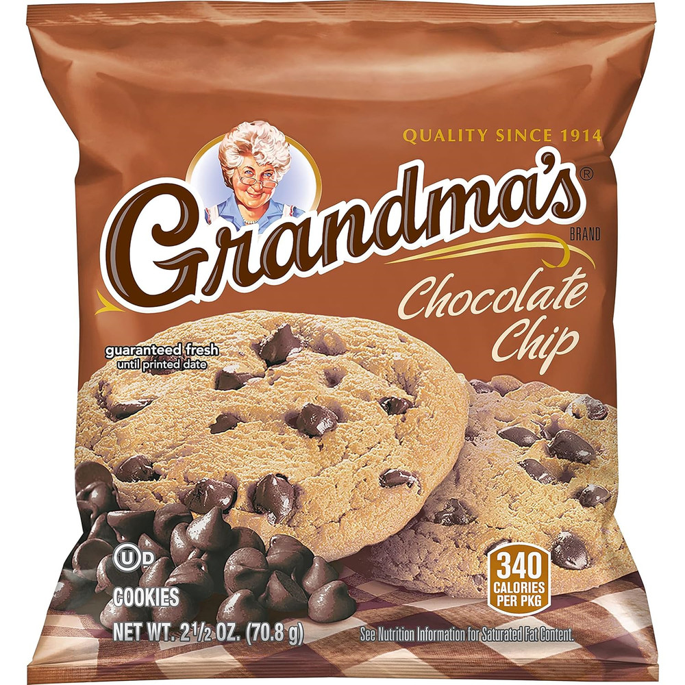 Grandmas Chocolate Chip Cookies 2.5 Ounce (Pack of 60)