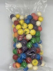 3 pounds of Assorted Flavor 1 Inch Gumballs for Bulk Vending Dubble Bubble Gum