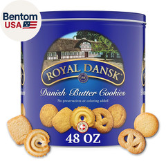 Danish Butter Cookies, Premium Assorted Cookies in a Gift Tin, Great for Sharing
