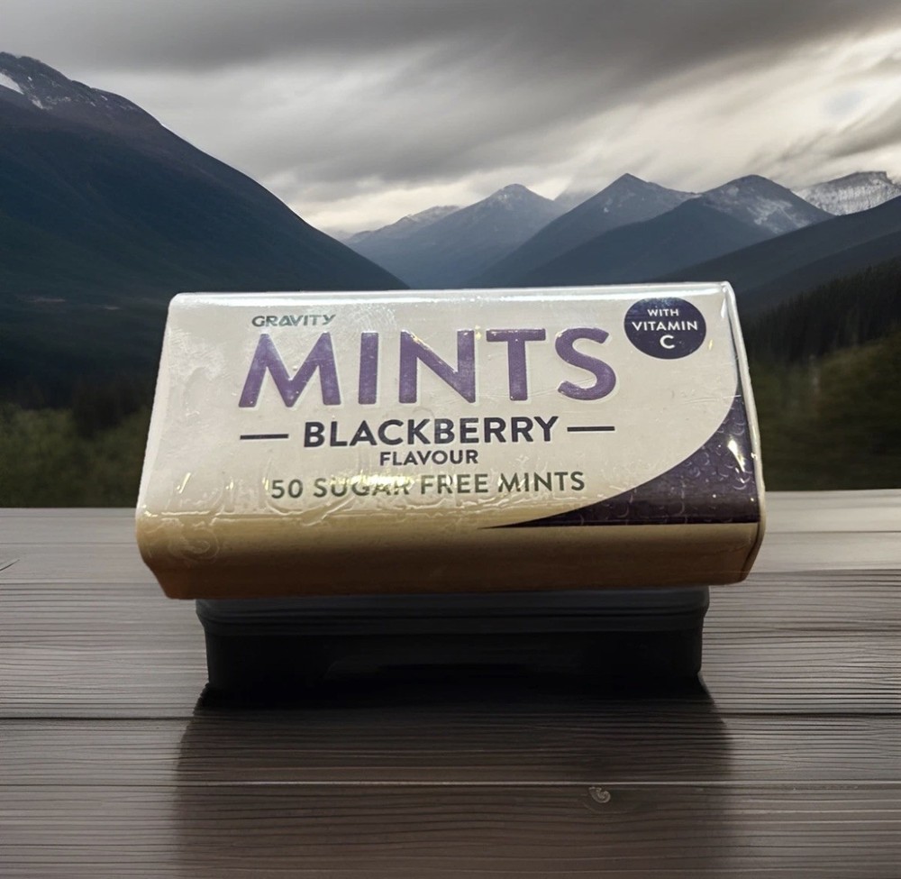 Gravity Mints BlackBerry with Vitamin C, 35g X 5 packs (250 mints) NEW