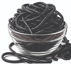Gustaf’s Shoestring Black Licorice Laces – 2 lb Bulk Bag Fresh Candy