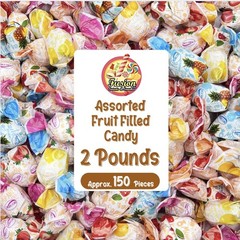 Fruit Filled Hard Candy – Assorted 2 Pounds Bulk Bag (Approx. 150 Pieces), Ar…